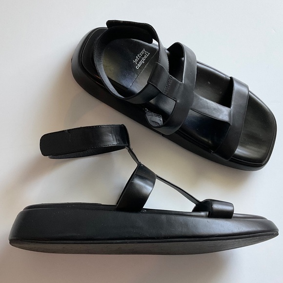 JEFFREY CAMPBELL Bolo Platform Black Sandal Size 9 - Picture 2 of 9